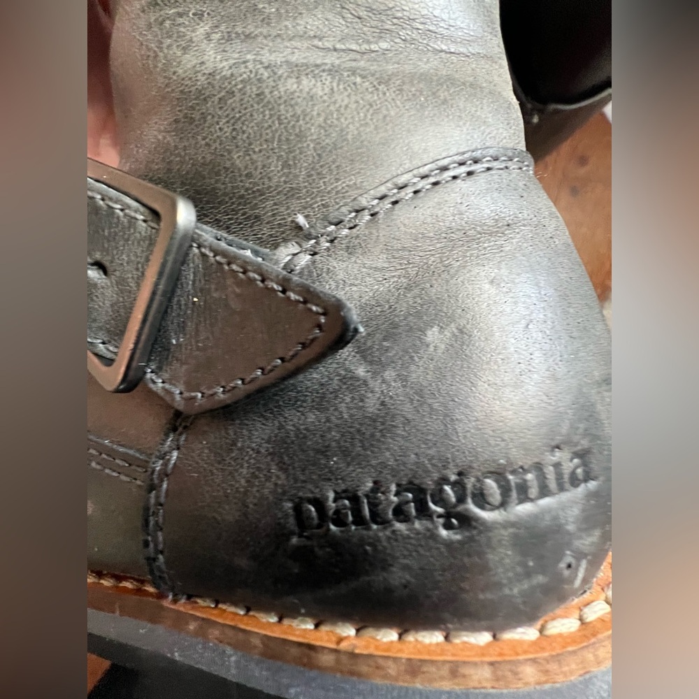 Patagonia Tin Shed Rider Boots In Forge Gray Size 7.5 - Picture 9 of 13